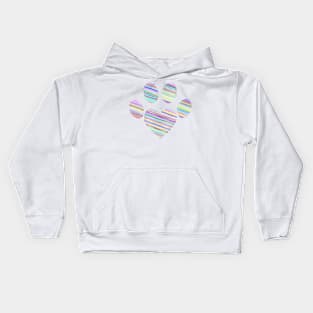 HEART - Paw Sketch Print Kids Hoodie